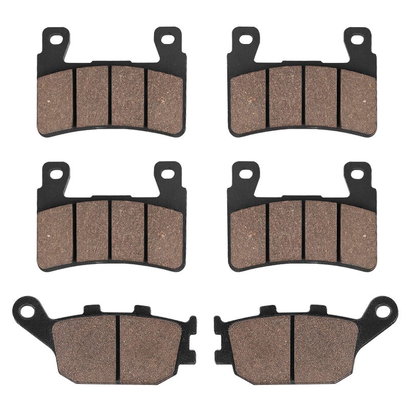 SOLLON Front and Rear Brake Pads for Honda CBR600 RR 2003-2004 CBR 600 F1 F2 F3 F4 F4i F5 F6 Sport 1999-2007 CBR900RR Fireblade 1998-2003 CBR954 RR 2002-2003 CBR929 RR 2000-2001 - Image 1
